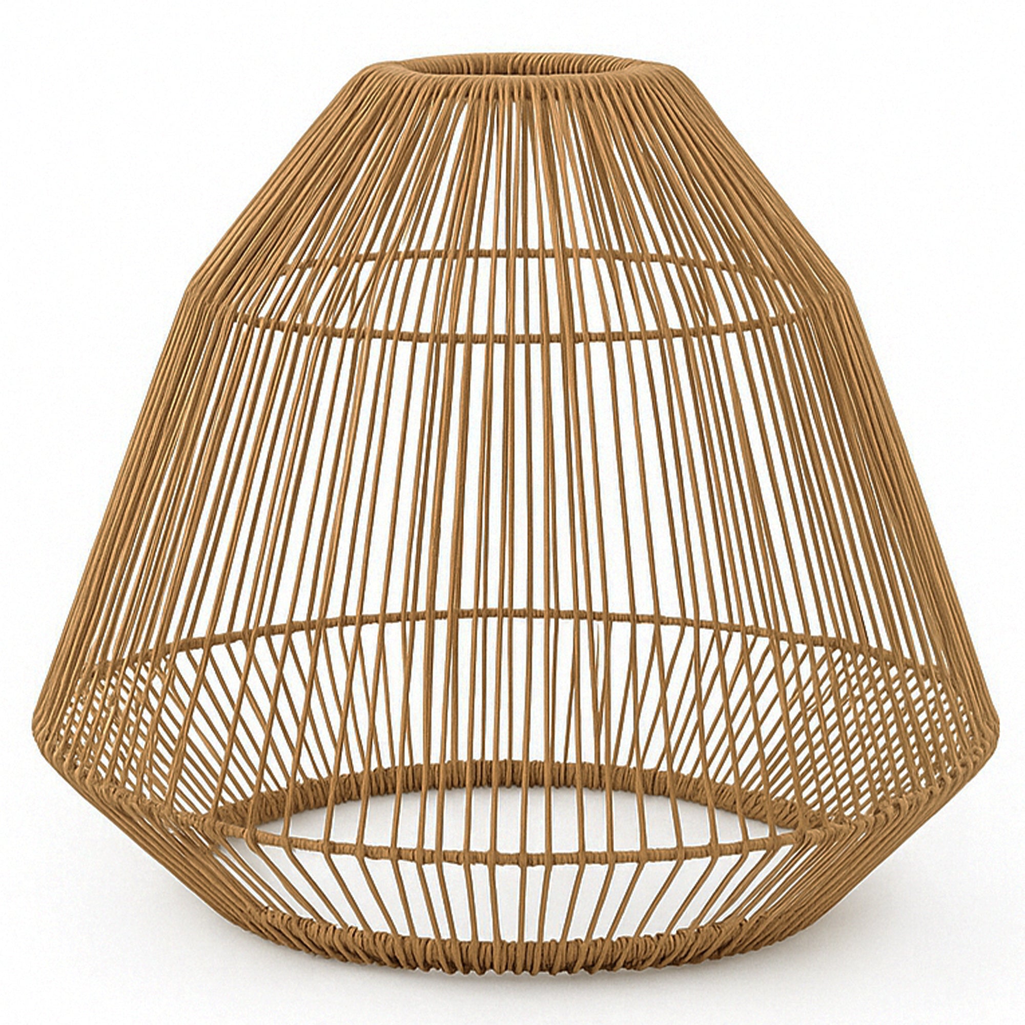 Red Deco Maya Shade H39cm abat-jour polyrotin tressé bohème