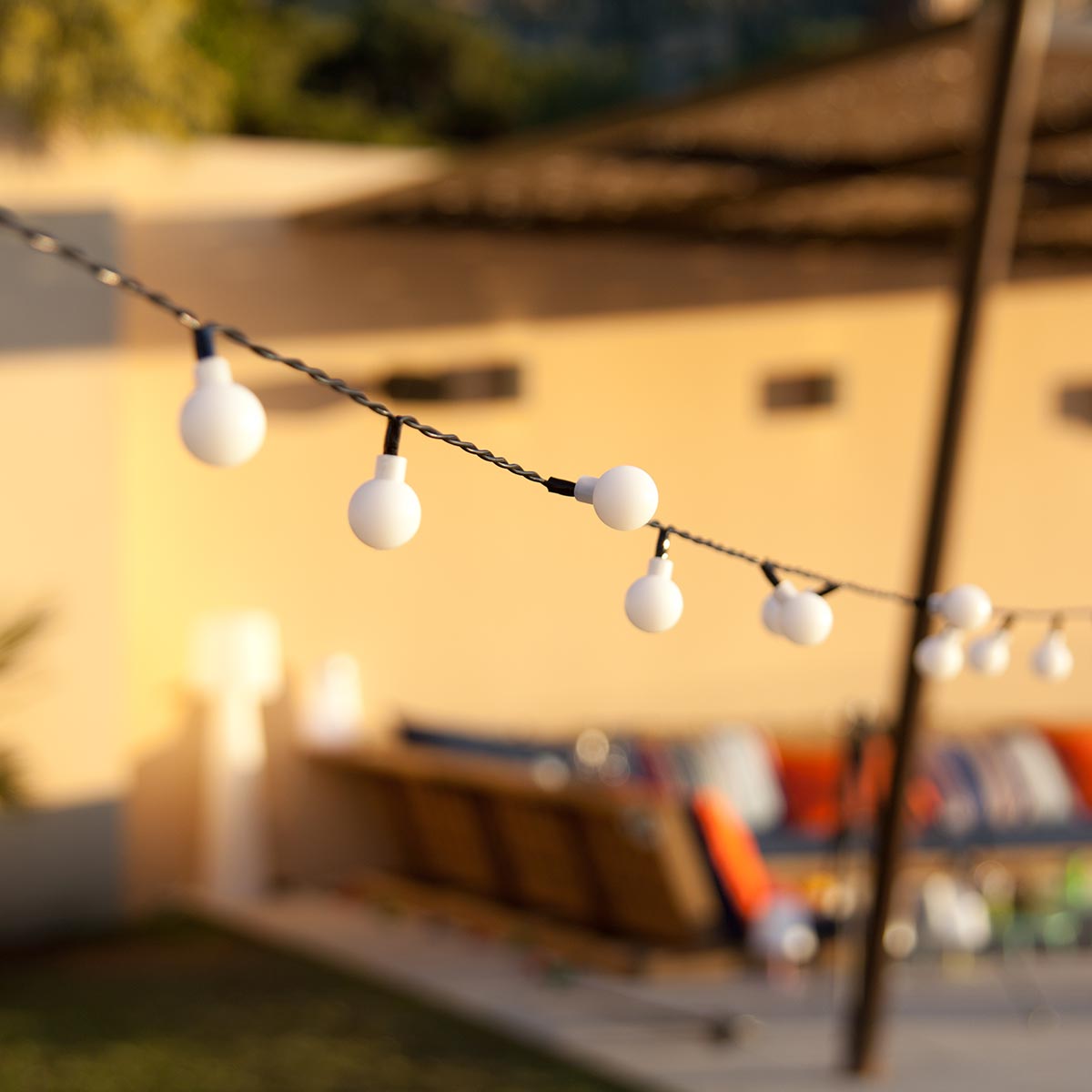 Red Deco Billy lot 2 guirlandes solaires 60 LED blanc chaud 6,9m