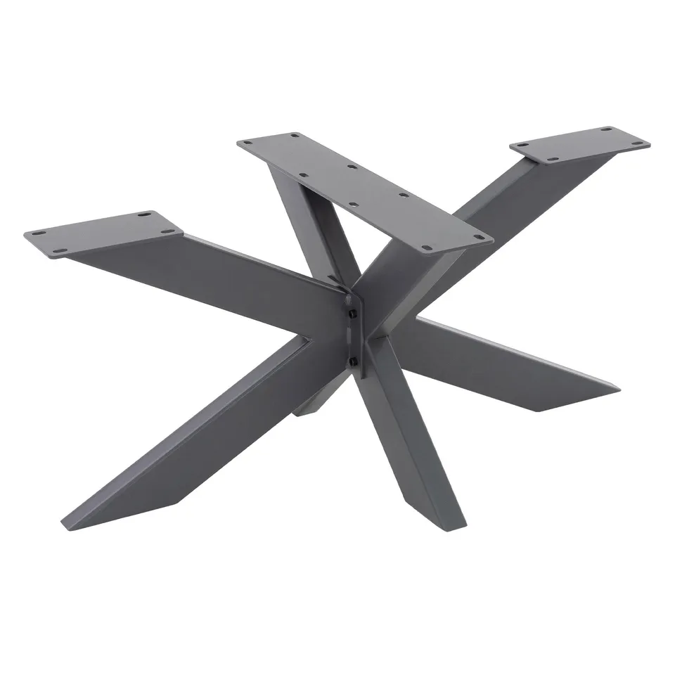 ML-Design Pieds de table X-Design 98x58x43 cm anthracite