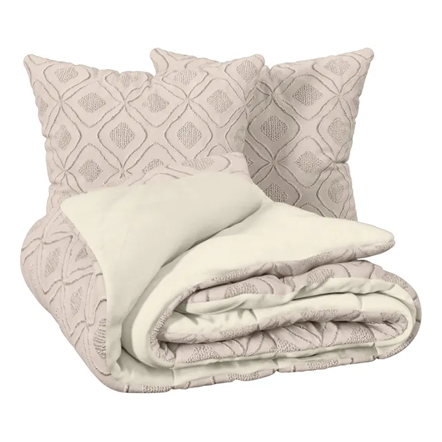 Stokomani Maison parure lit jacquard 240x220 cm