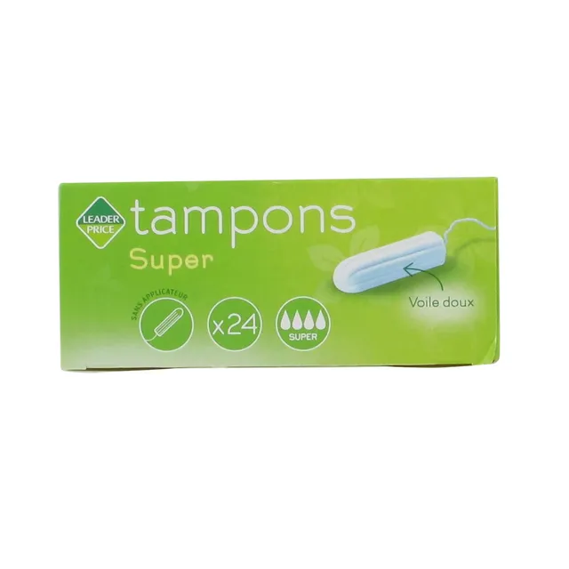 Leader Price Tampons super x24 protections hygiéniques