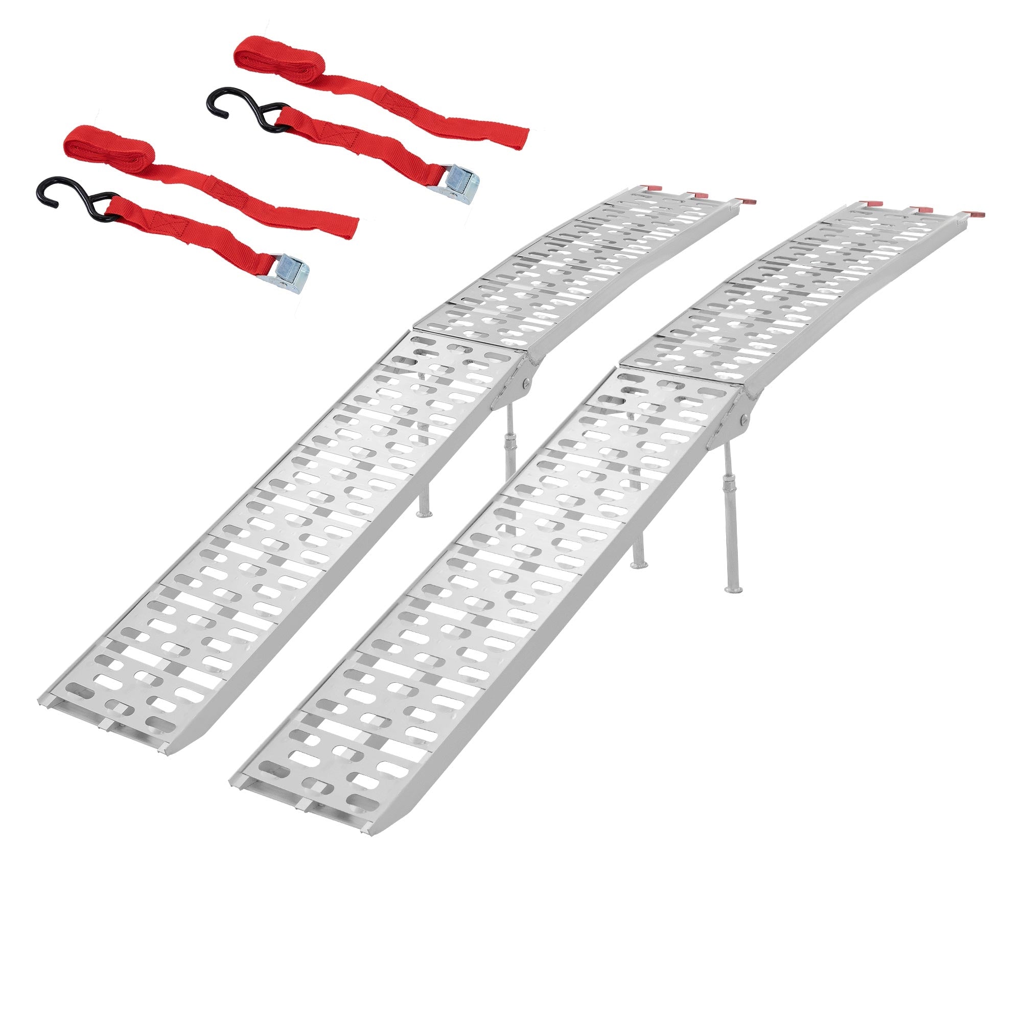 ECD Germany rampe chargement alu 340 kg lot de 2 avec béquilles