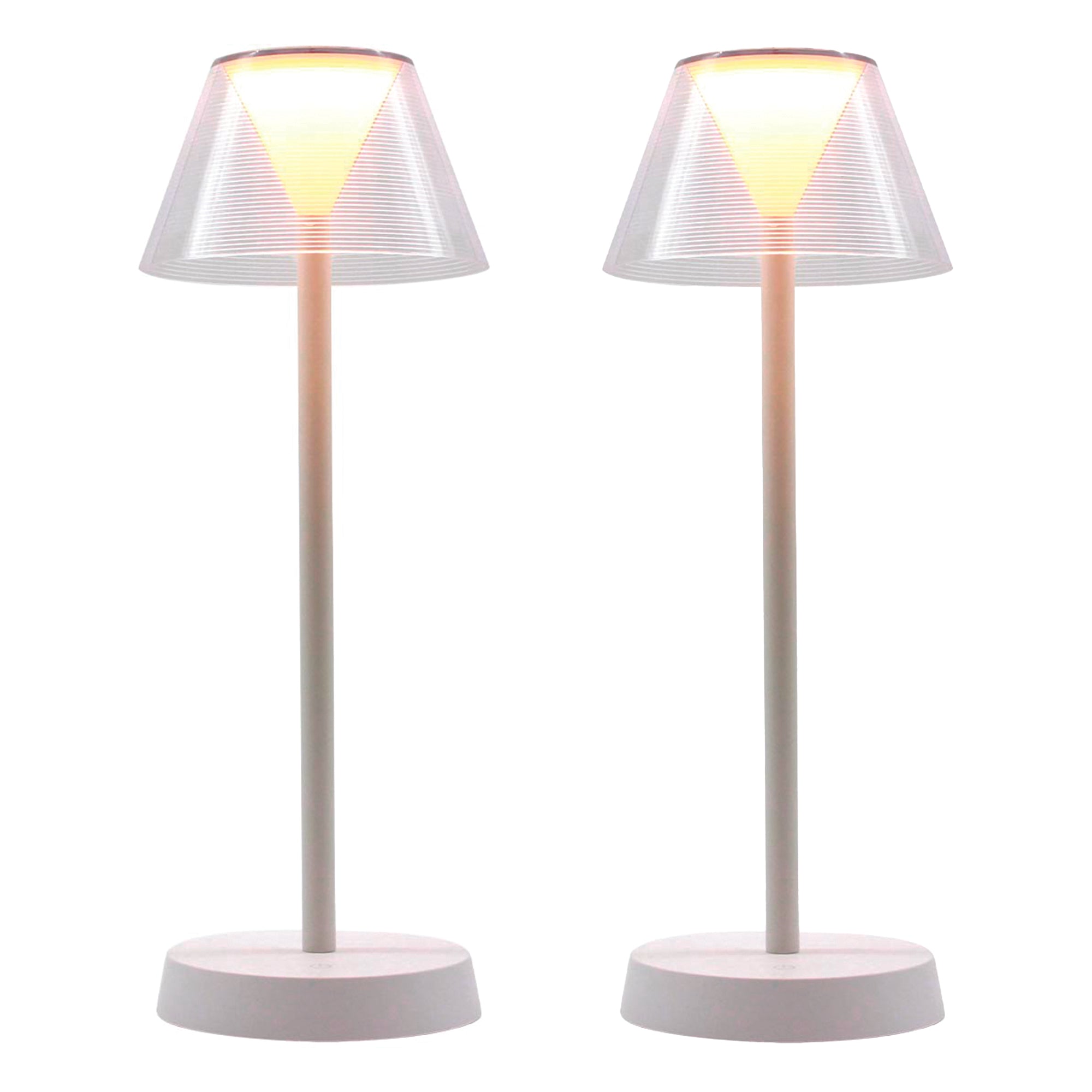 Red Deco Beverly White H34cm lampe sans fil blanc lot de 2