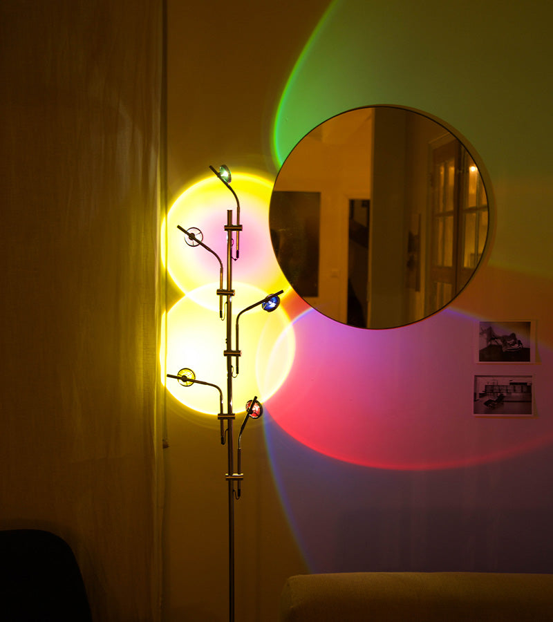 L'avant gardiste Déco lumineuse Lampadaire coucher de soleil 5 spots