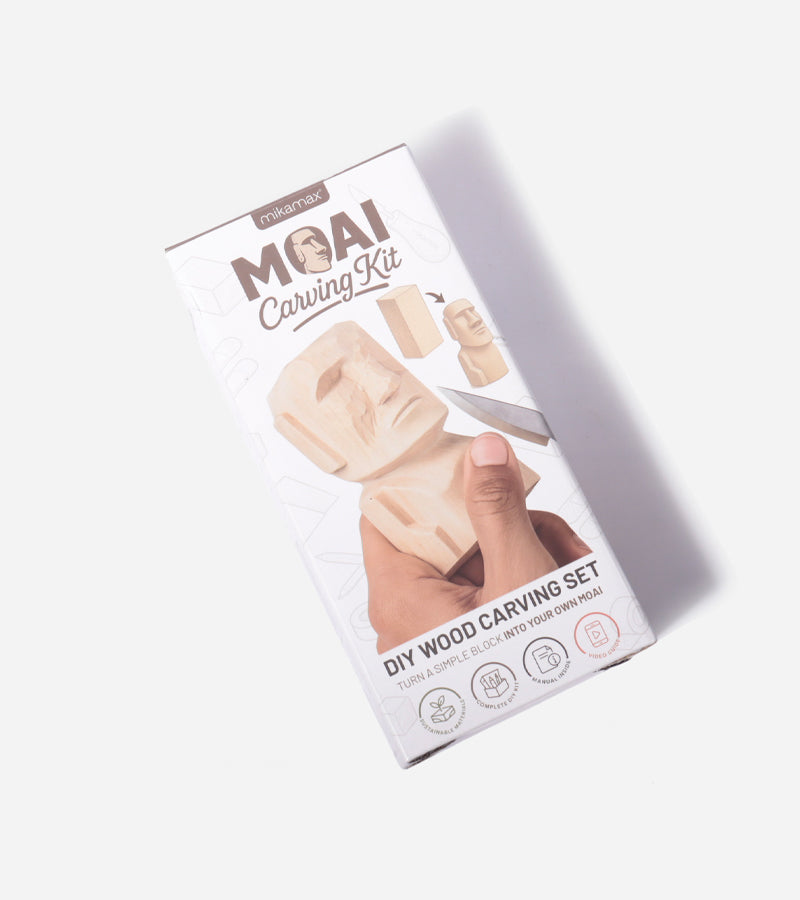 L'avant gardiste Kit sculpture Moai bois DIY statue créatif