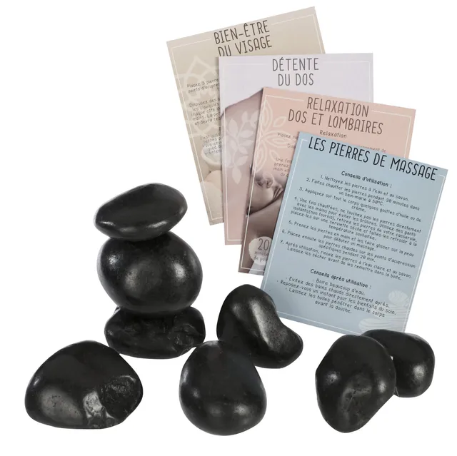 Stokomani Beauté coffret pierres chaudes 8 pièces