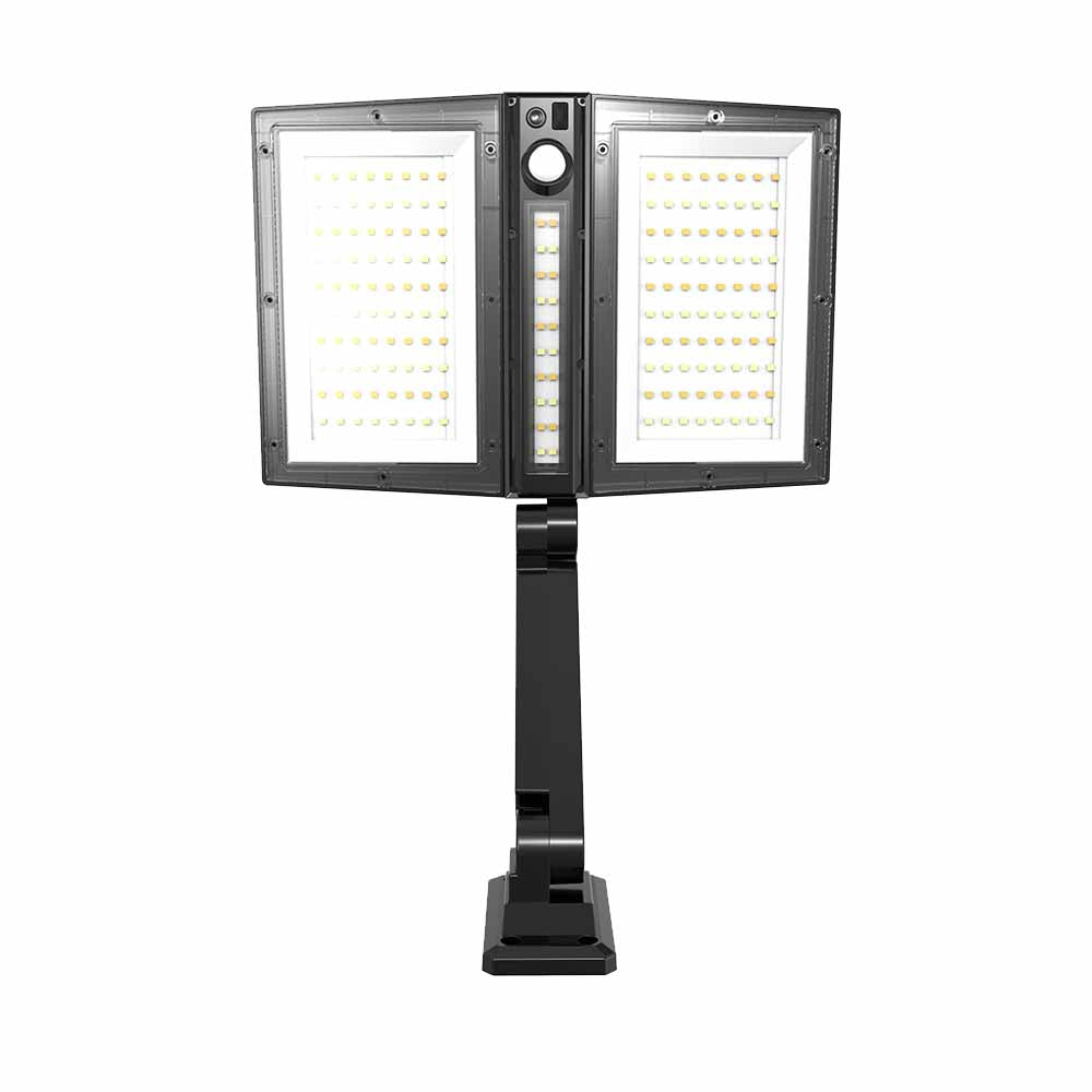 Red Deco Clipper Black spot solaire 2 têtes détecteur