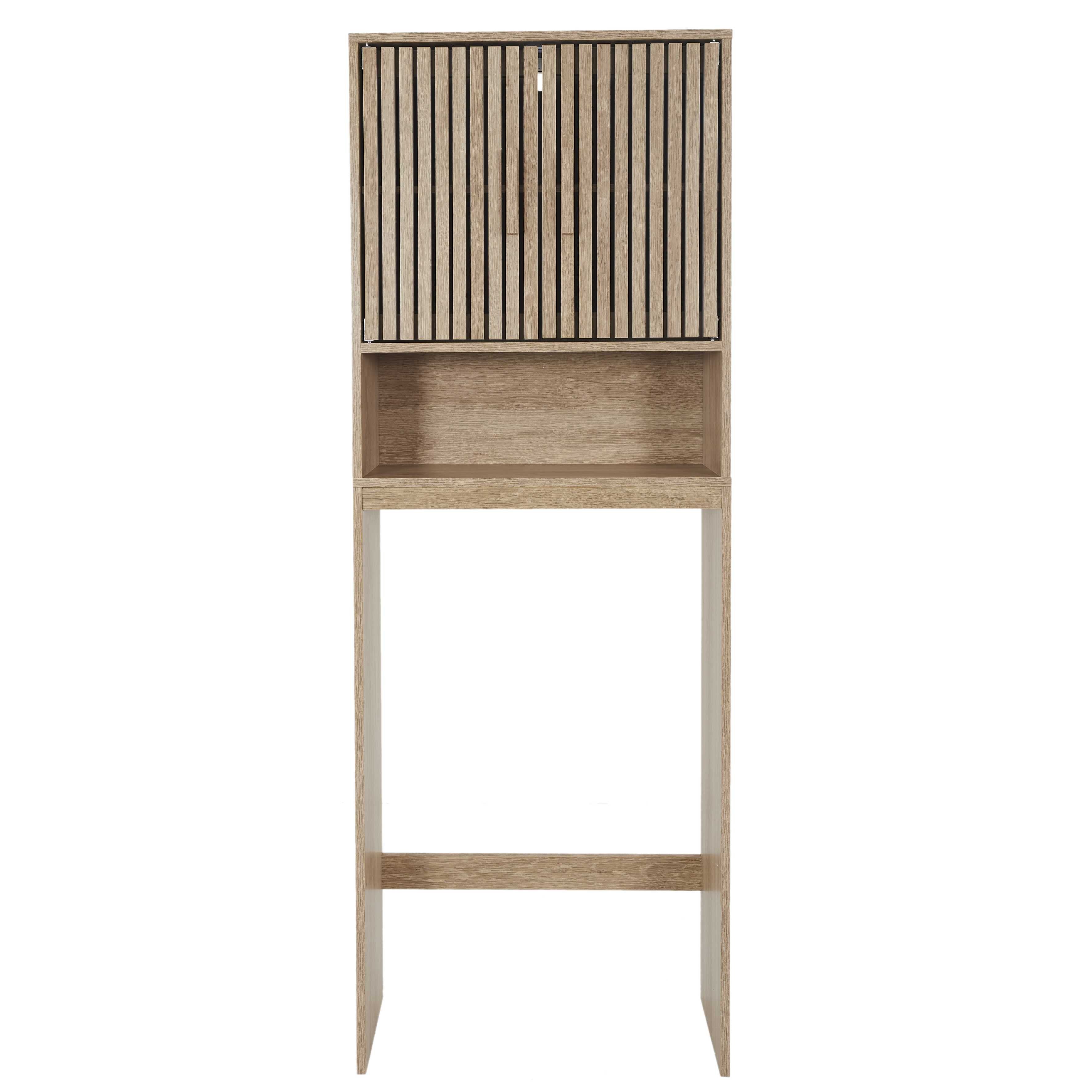 Stokomani Maison Meuble dessus WC Klaus bois étagère 60x20x166