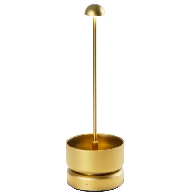 Red Deco Basket Gold lampe sans fil LED dorée tactile H31cm