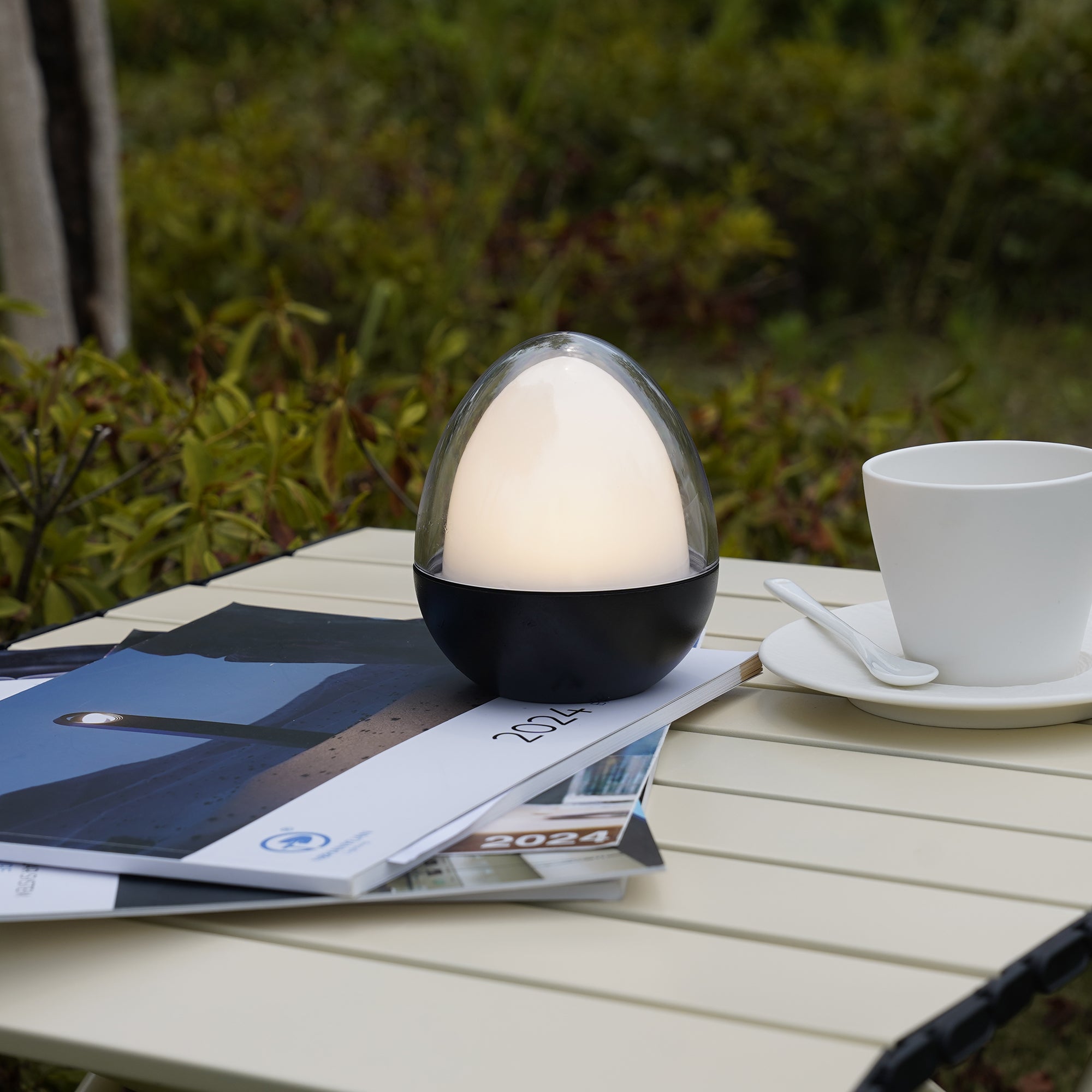 Red Deco Ovie H12cm lampe sans fil LED blanc + RGB