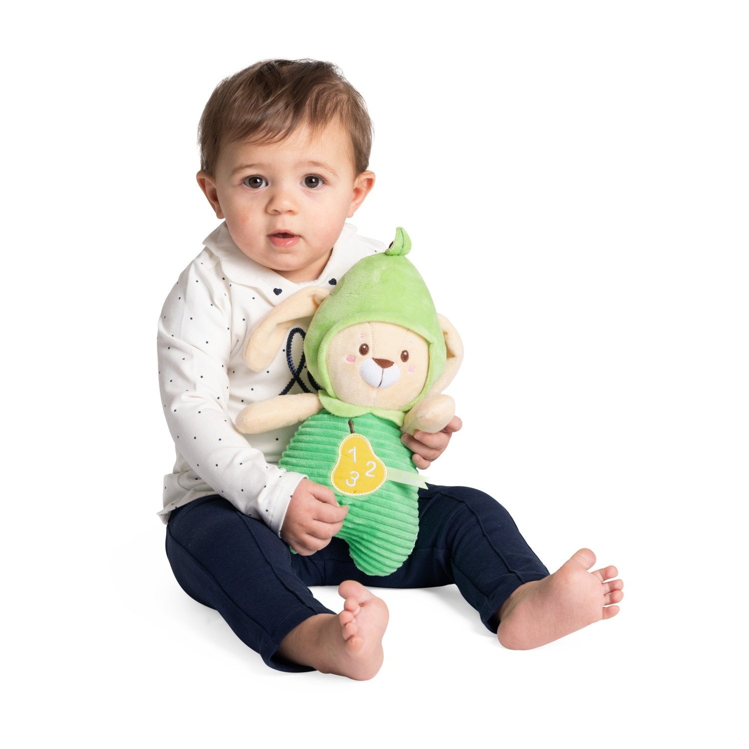 Stokomani Peary le lapin bilingue peluche interactive 0-24 mois