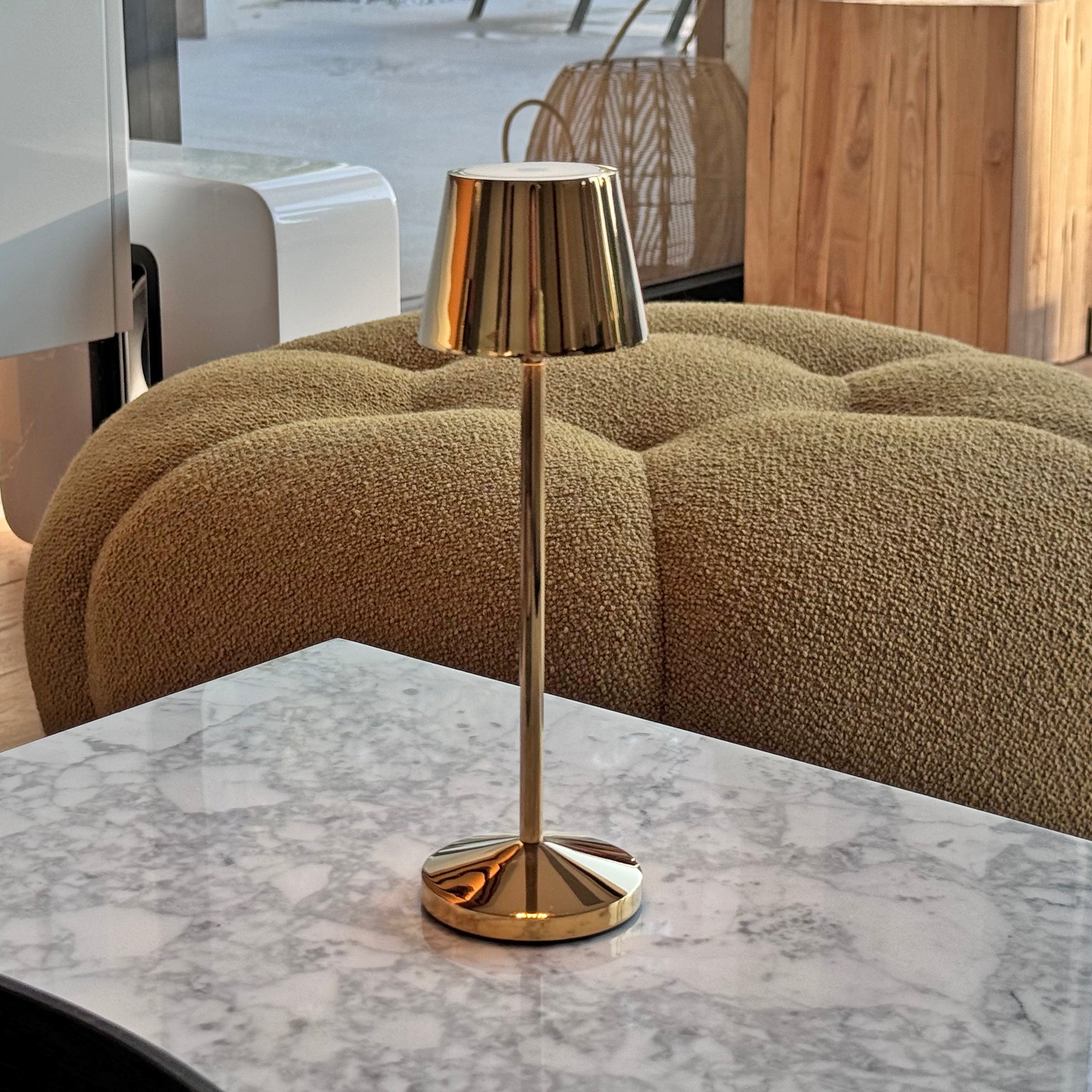 Red Deco Emily lampe de table sans fil gold H25cm