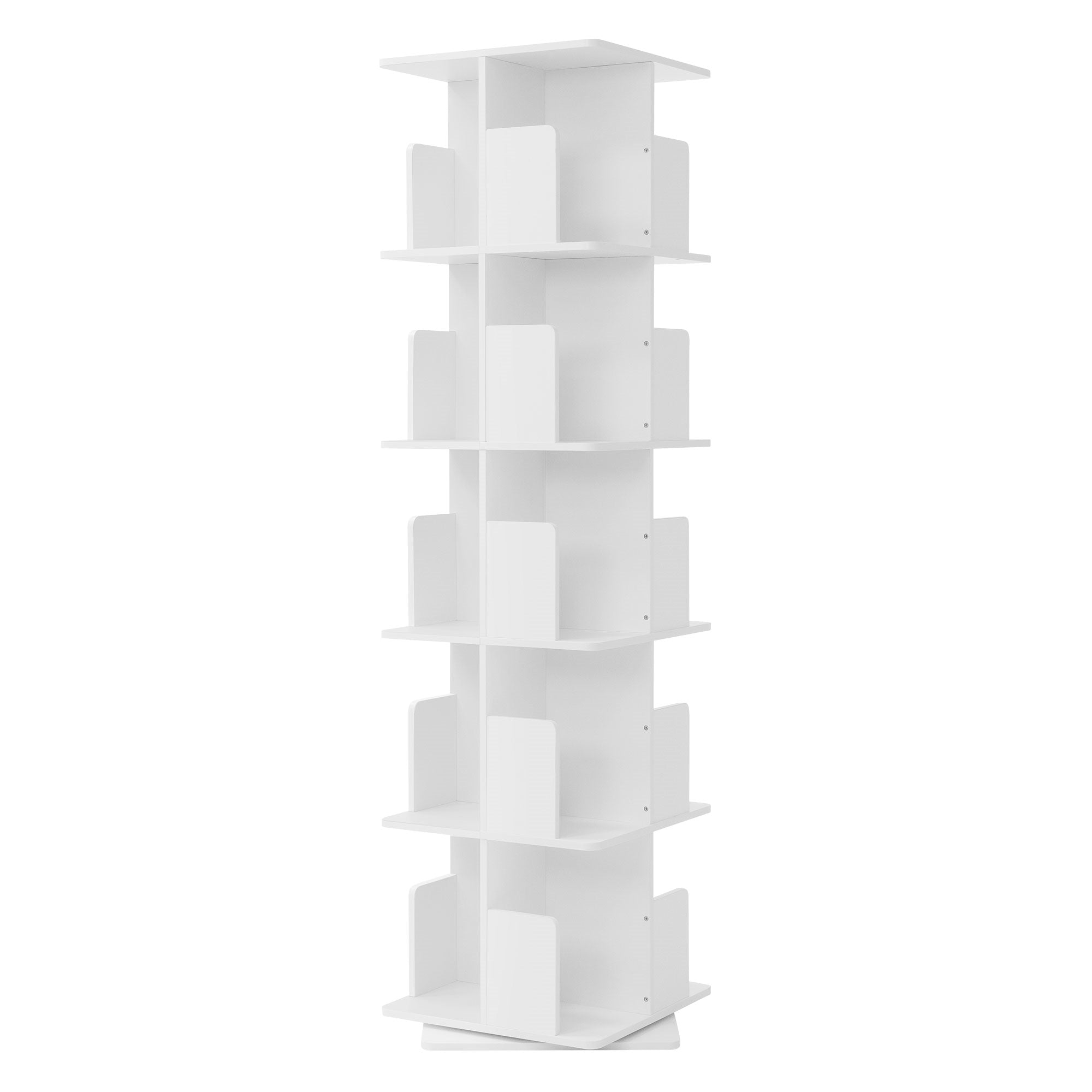 ML-Design bibliothèque tournante 3 niveaux chêne blanc