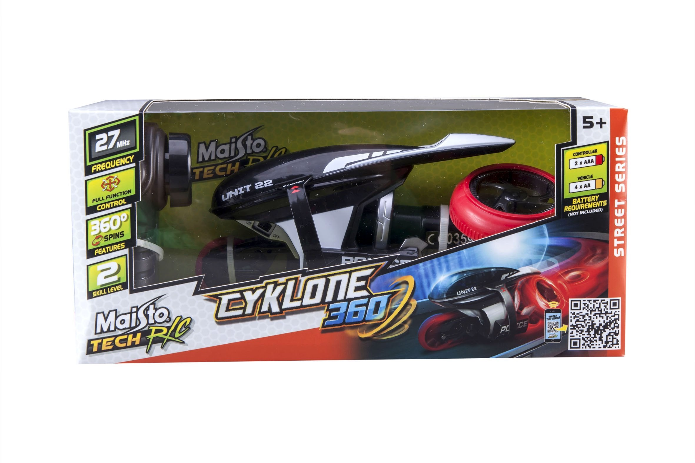 Stokomani Moto de Police Cyklone 360 Radiocommandée Enfant