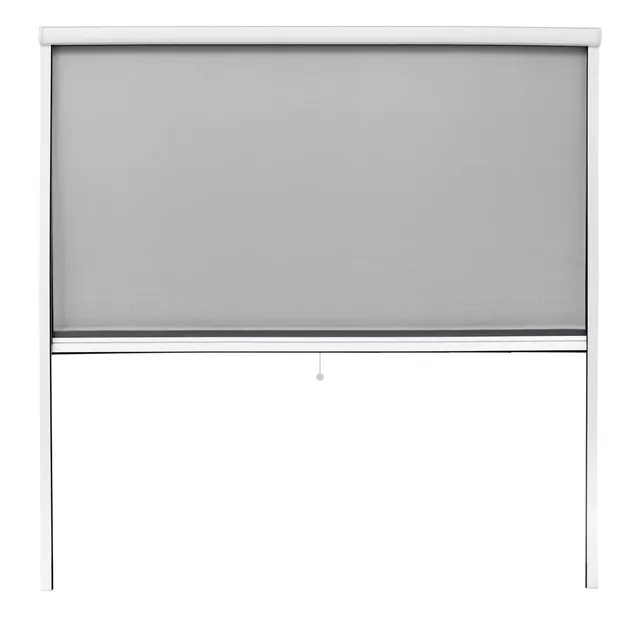 ECD Germany moustiquaire enroulable fenêtre blanche 160x160 cm