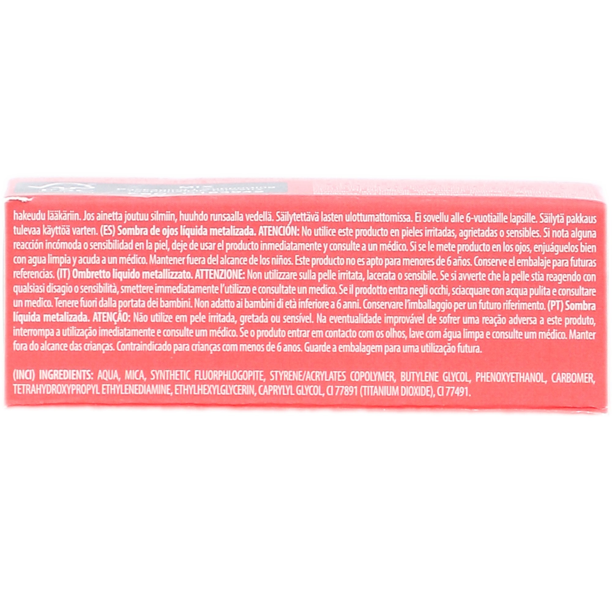 Stokomani Beauté fard à paupière liquide métallique orange