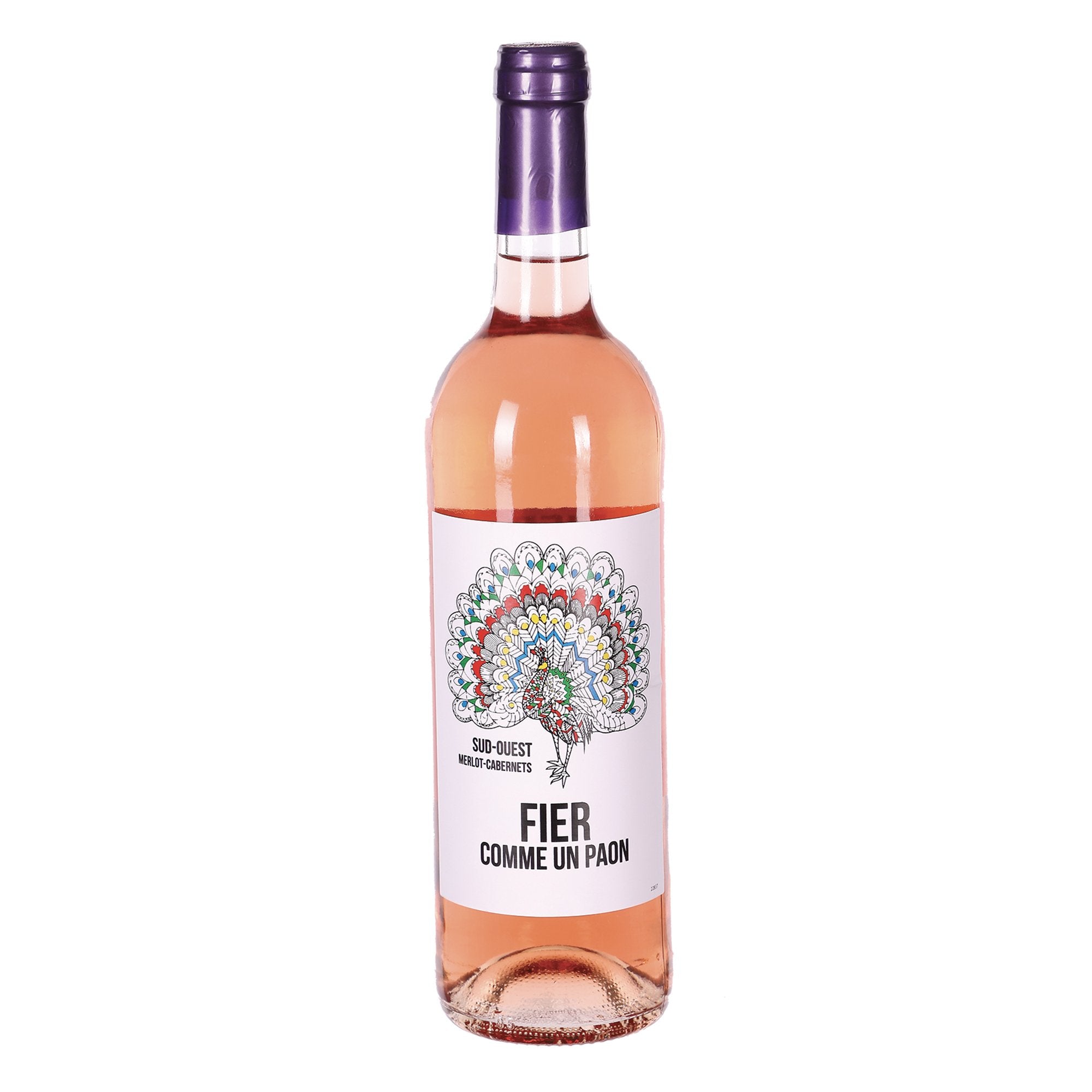 Fier Comme un Paon Merlot Cabernets rosé 2022 75cl
