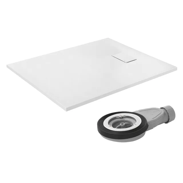 ECD Germany LuxeBath receveur douche blanc 120x90 cm extra-plat