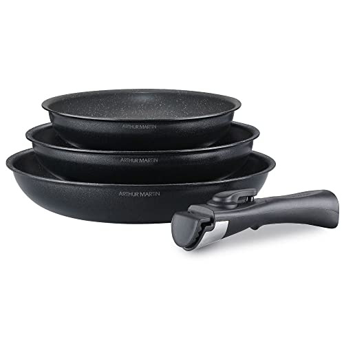 Arthur Martin AM130B set 3 poêles 20-24-28 cm induction