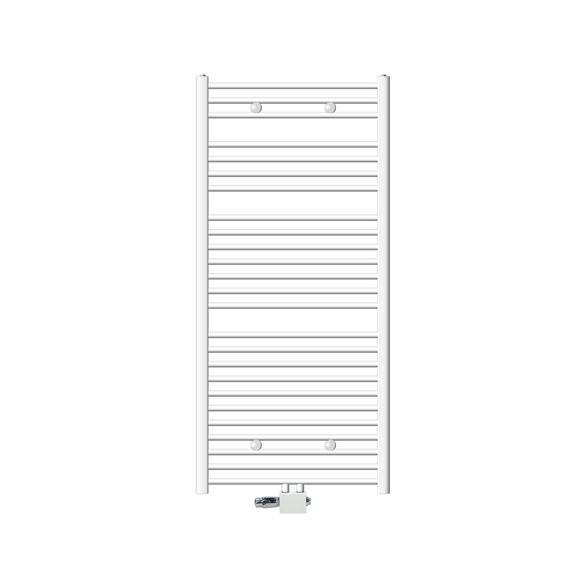 ECD Germany Radiateur Sèche-Serviettes Blanc 750x1500 Droit