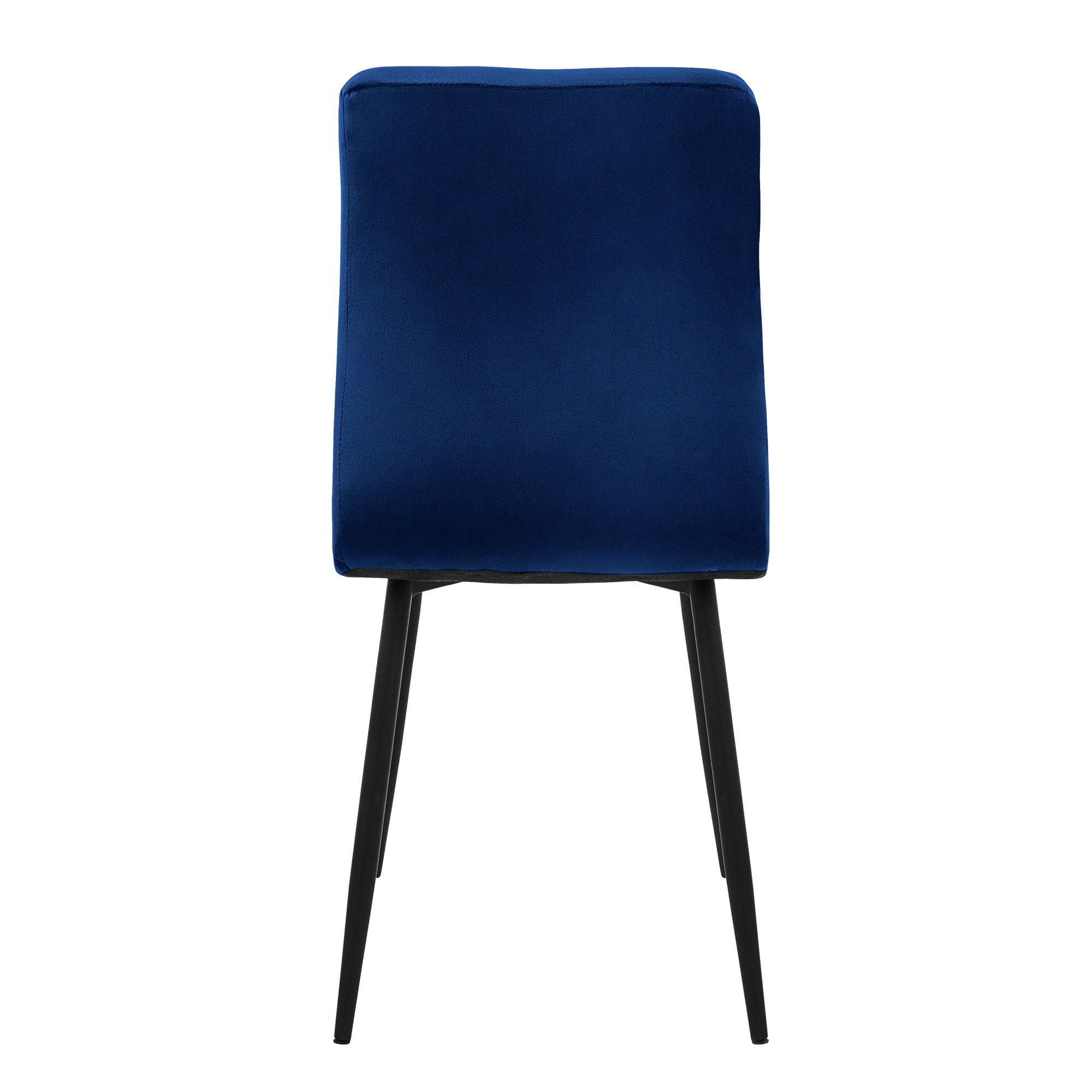 ML-Design chaise velours bleu foncé lot 4 capitonnée