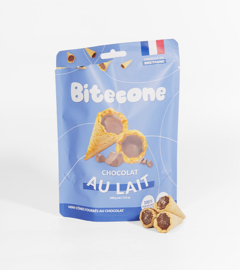 L'avant gardiste Mini Cônes chocolat au lait fourrés