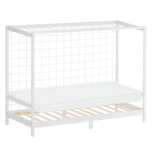 ECD Germany lit enfant but foot 90x200 blanc + matelas