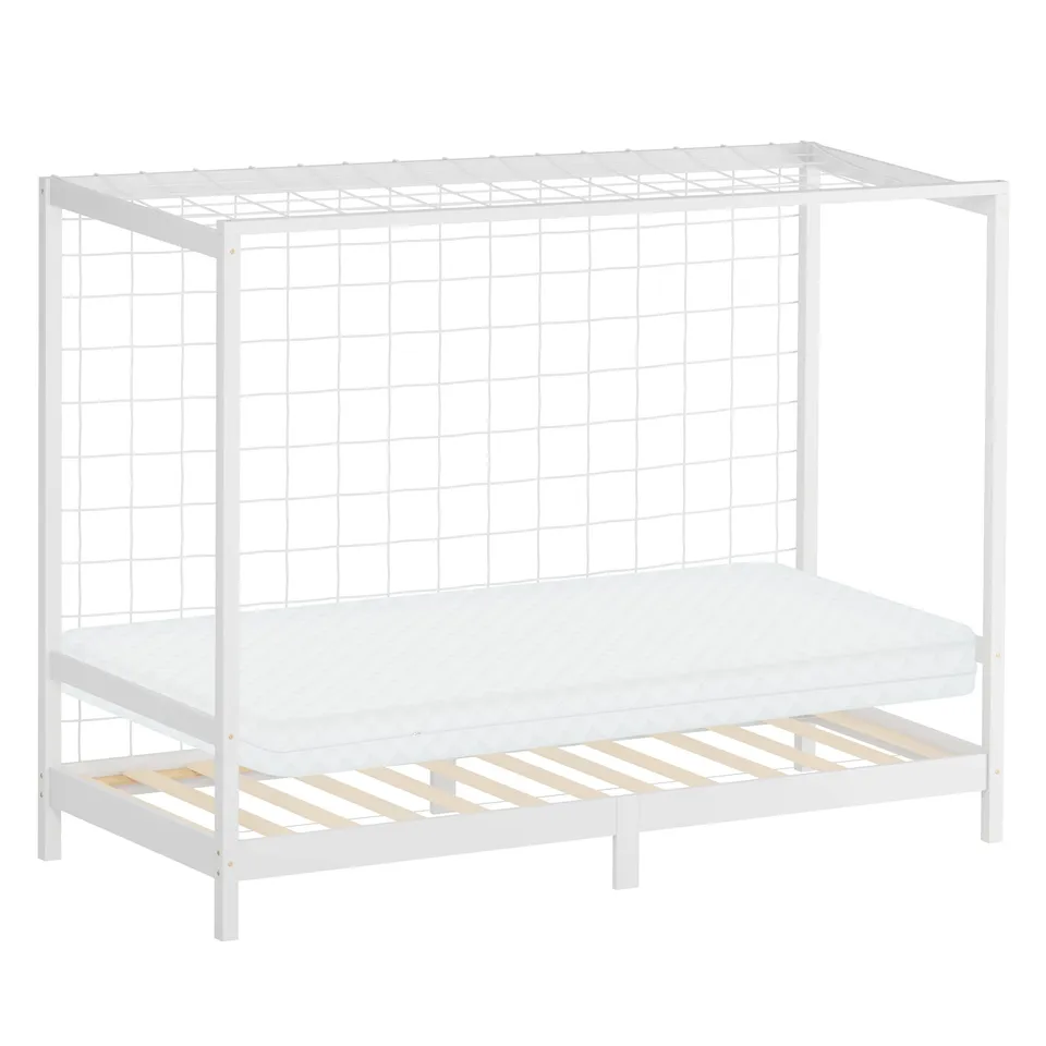 ECD Germany lit enfant but foot 90x200 blanc + matelas