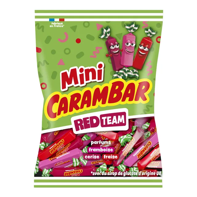 Stokomani Épicerie sachet mini Carambar red team