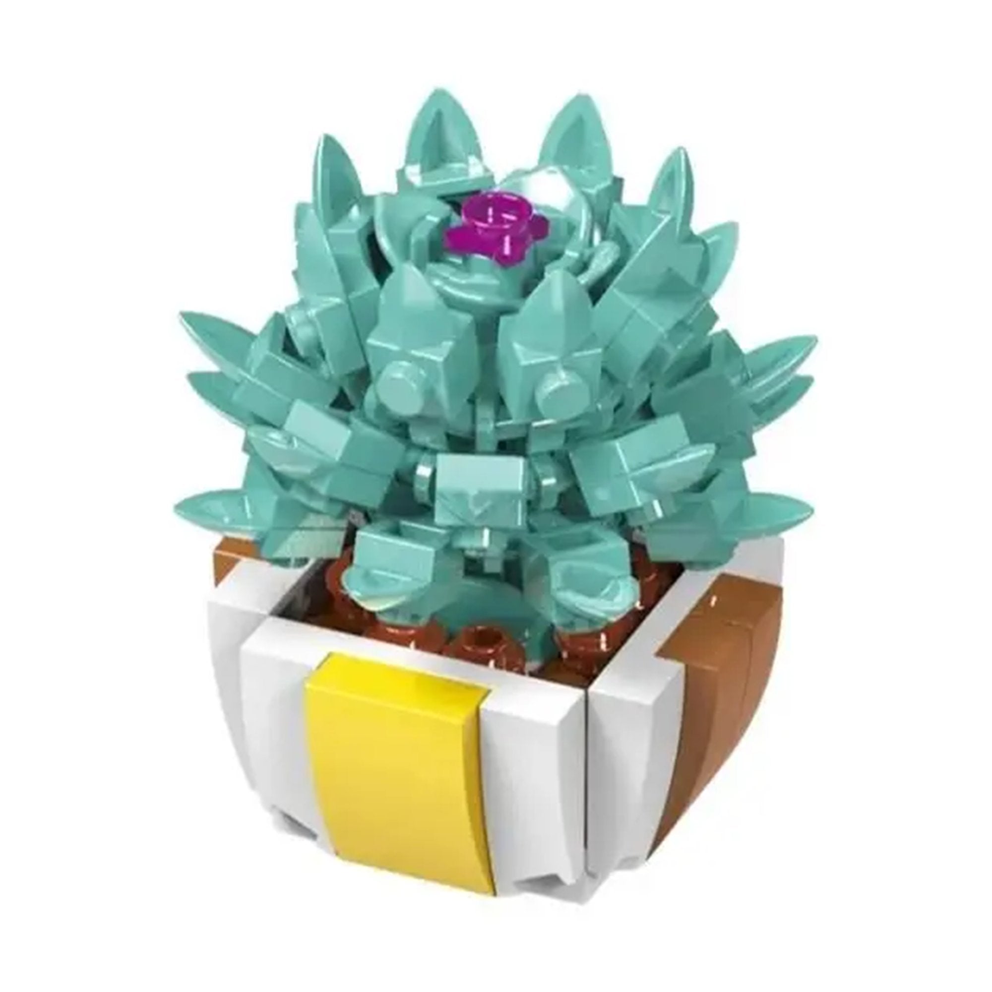 Brique construction plante décorative bleue déco