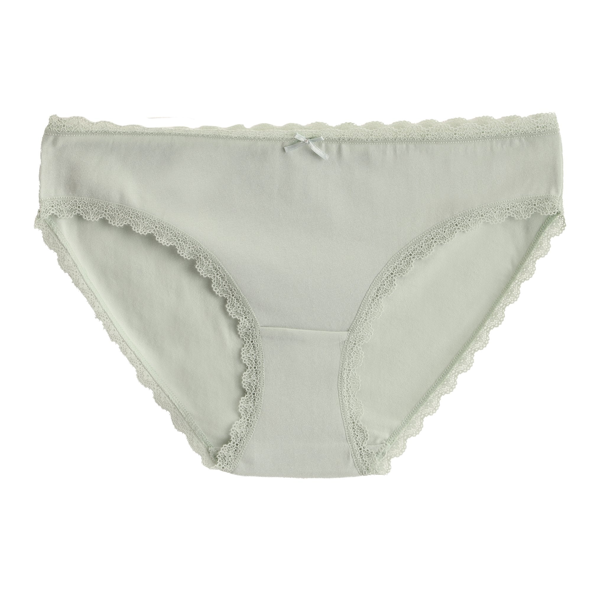 Stokomani Mode lot 3 slips unis chiné dentelle gris clair