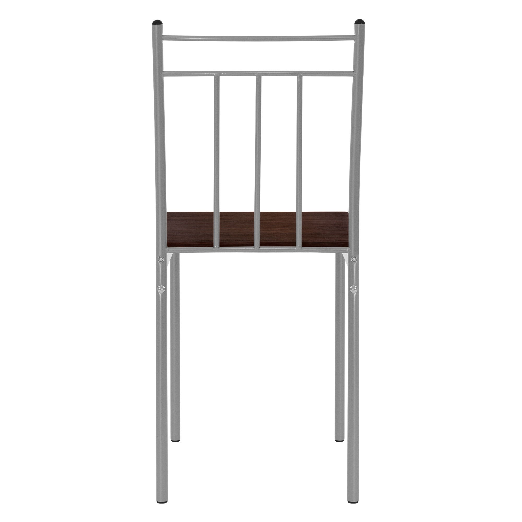 ECD Germany Möbel ensemble salle à manger 5 pièces marron foncé bois