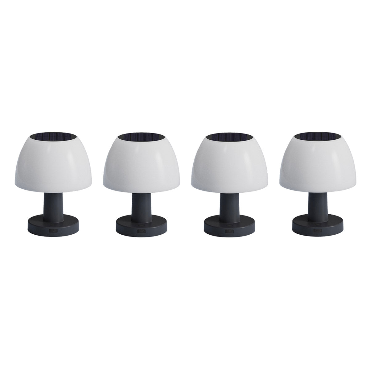 Red Deco Lumina lampe table solaire lot 4 blanc H13,5cm