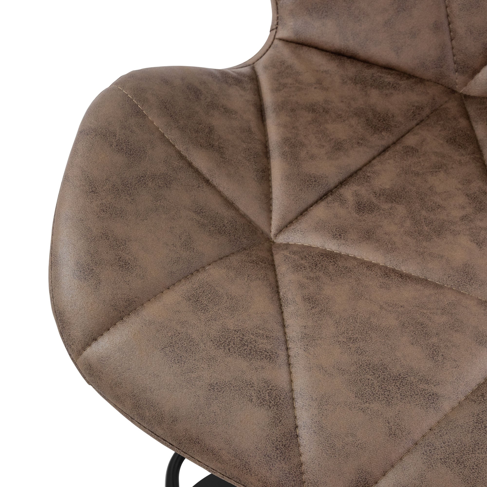 ECD Germany Möbel tabouret de bar marron similicuir lot de 4 réglable