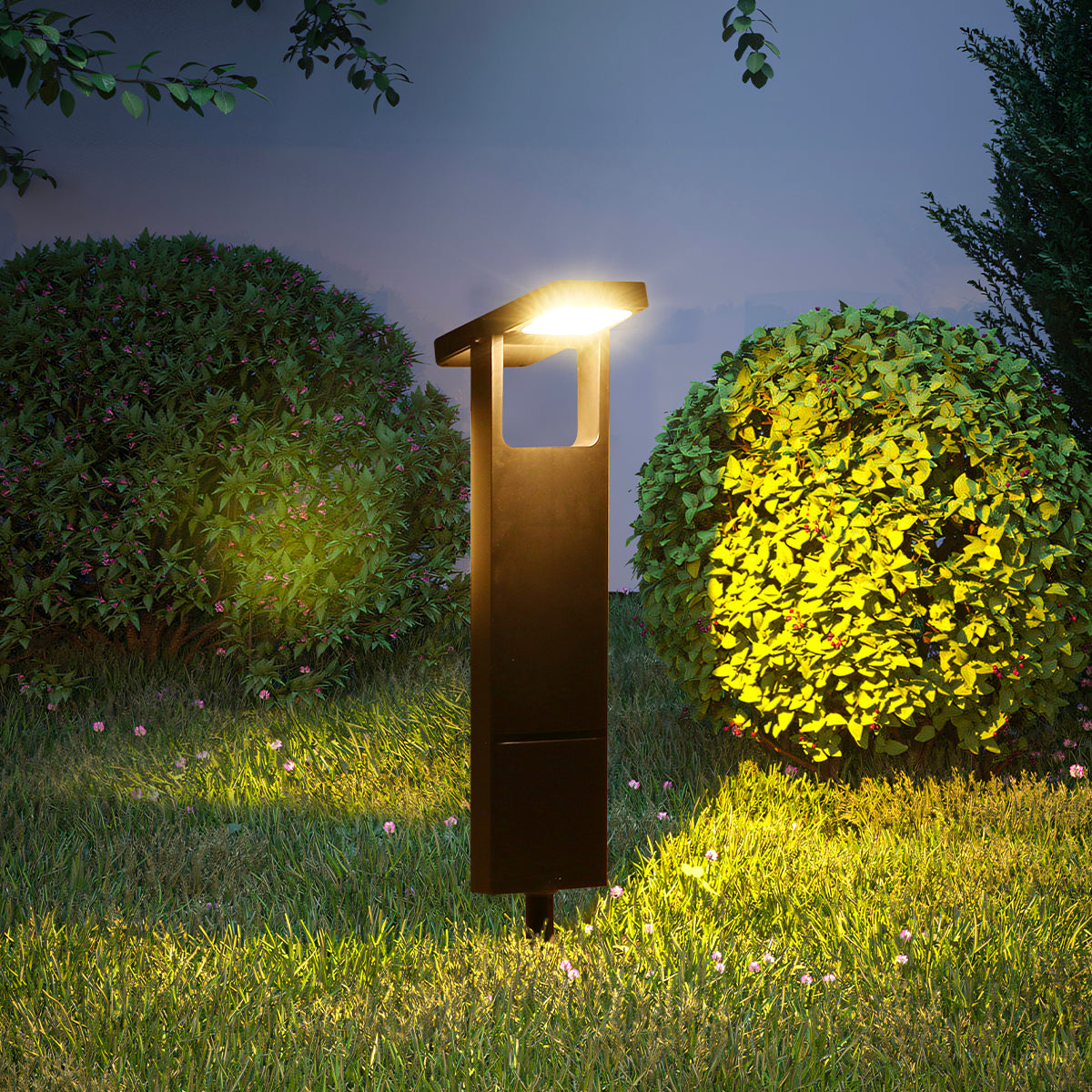Red Deco Brity lot 2 balises solaires à planter blanc chaud