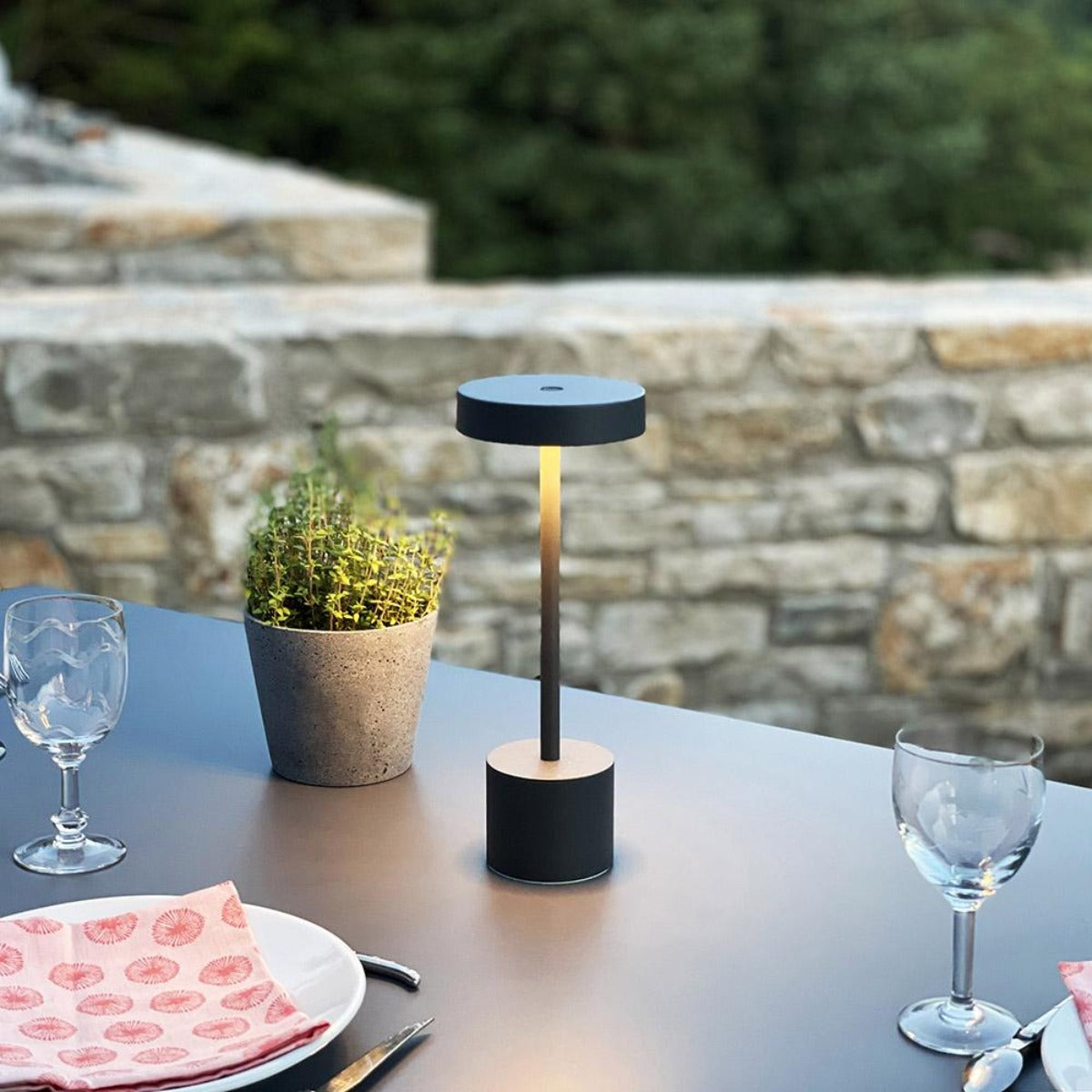 Red Deco Roby H30 lampe sans fil gris foncé tactile