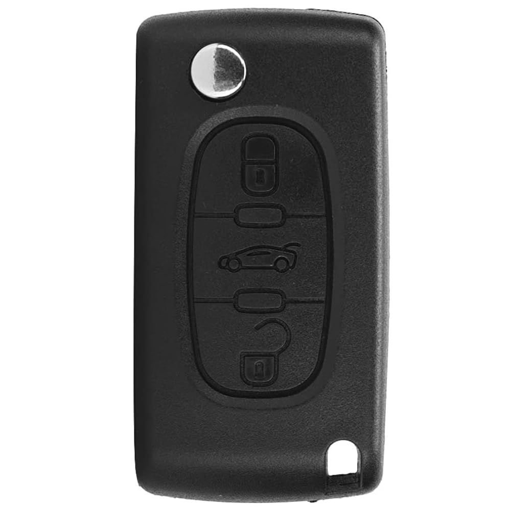 Shop-Story RA7949906 coque clé rabattable 3 boutons Peugeot Citroën