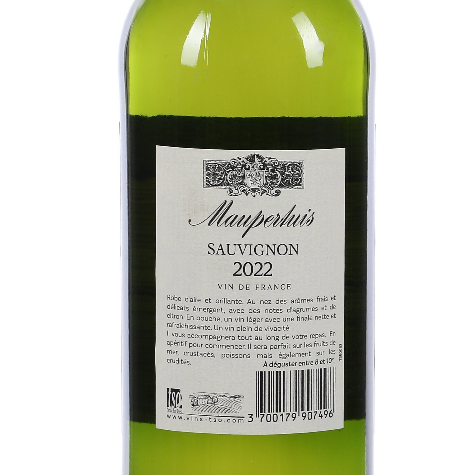 Maupertuis Sauvignon Blanc 2022 12% - Vin blanc