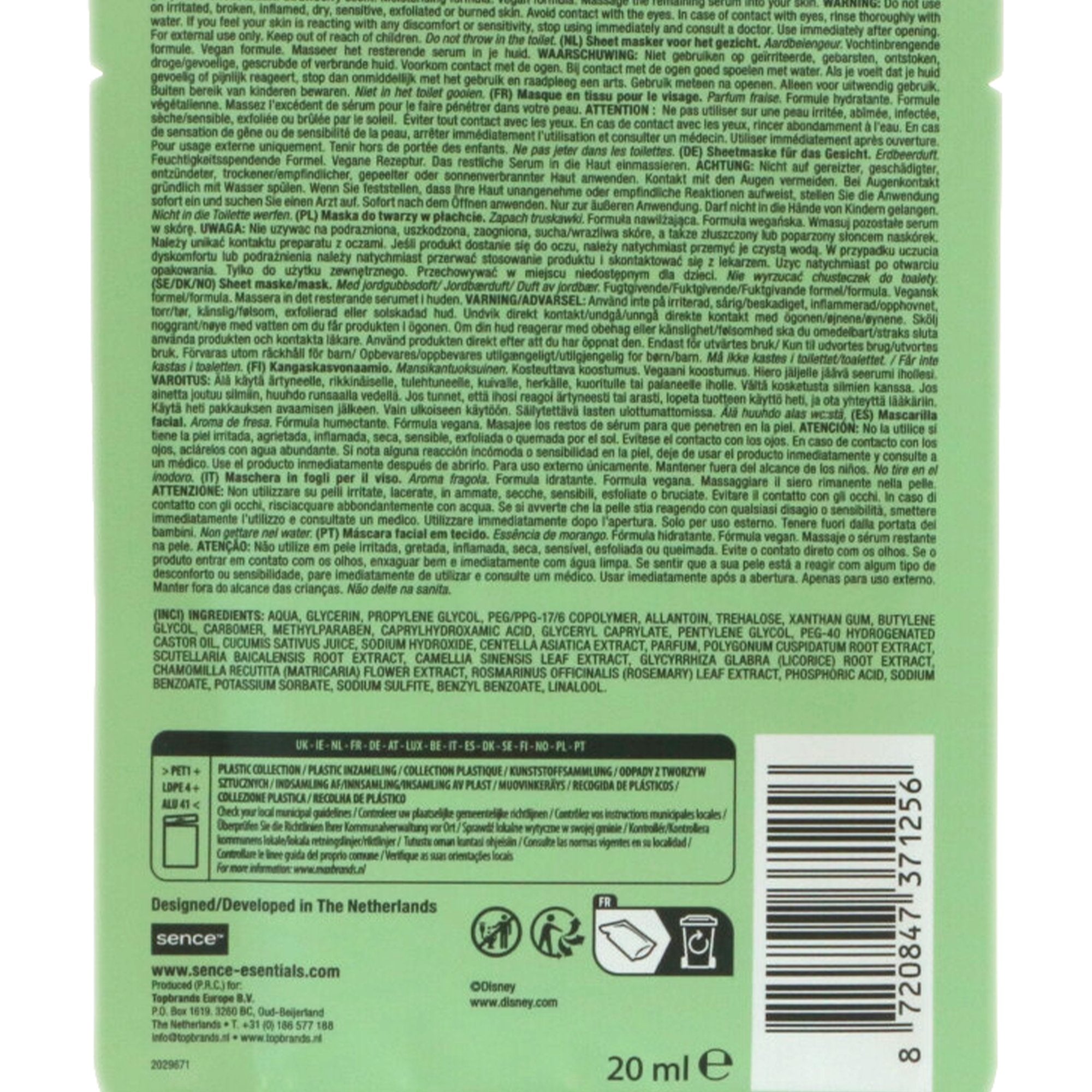 Stokomani Beauté Masque tissu visage Mickey Minnie soin