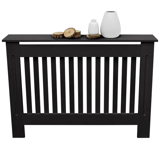 ECD Germany cache radiateur MDF noir 112x19x82 campagne