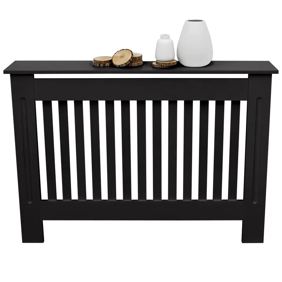 ECD Germany cache radiateur MDF noir 112x19x82 campagne