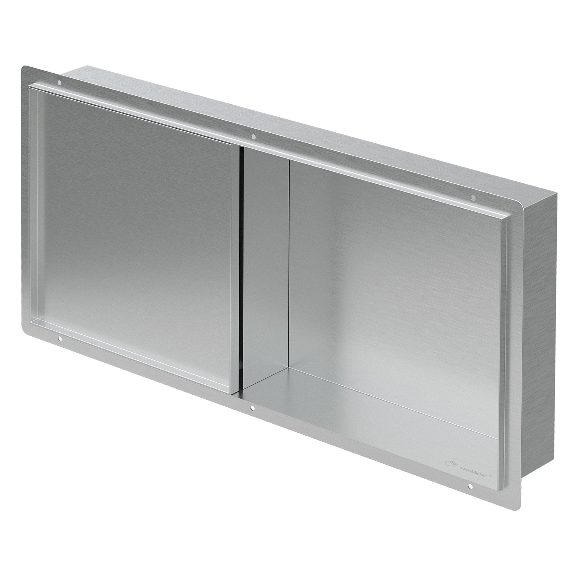 ECD Germany niche de douche inox porte carrelable 60x30 noir
