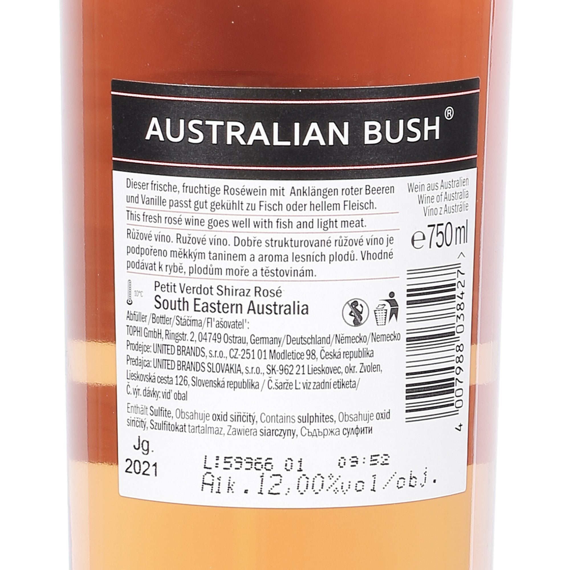 Australian Bush 2021 rosé 12% - Stokomani Épicerie