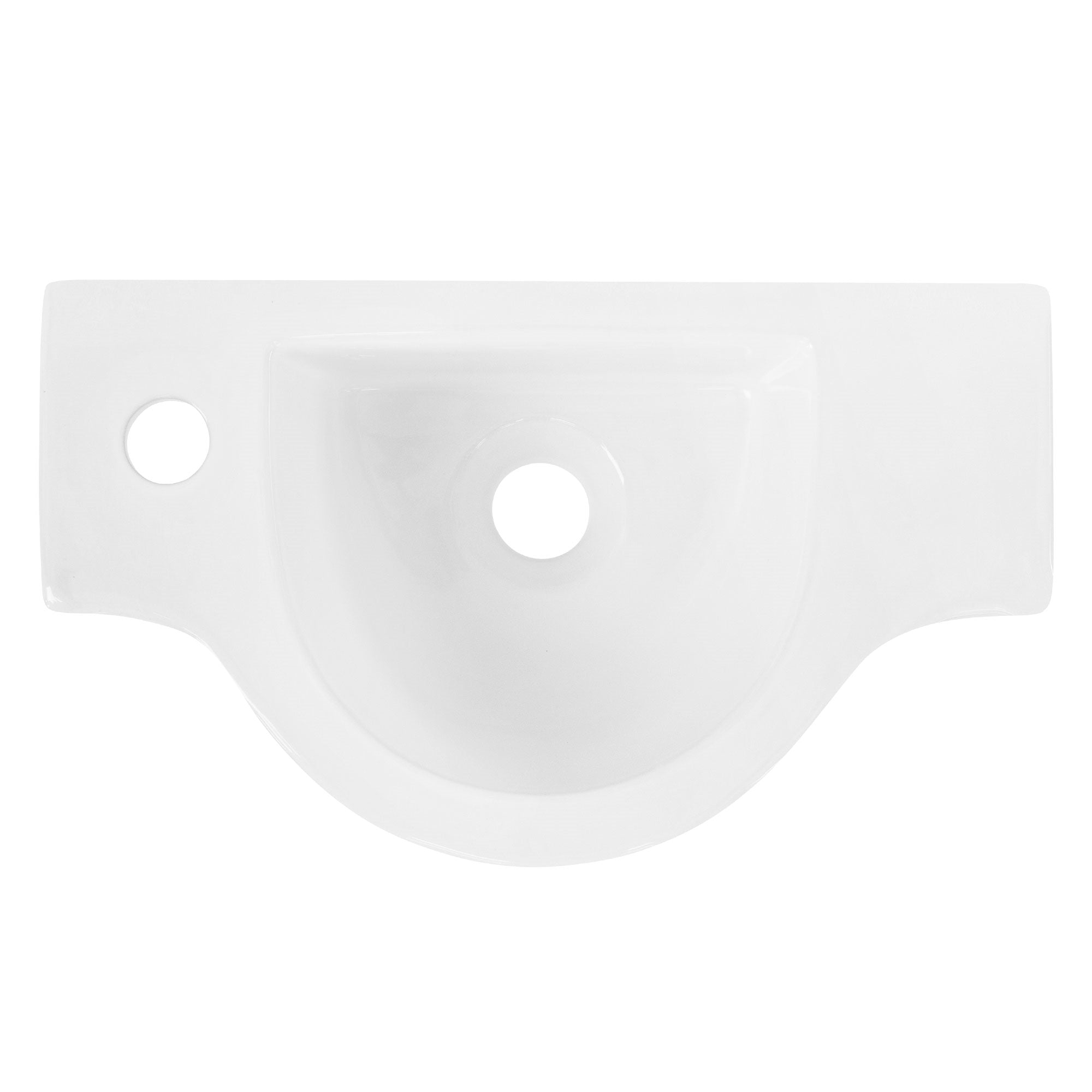 ML-Design lavabo céramique 44,5x25,5 blanc sans trop-plein