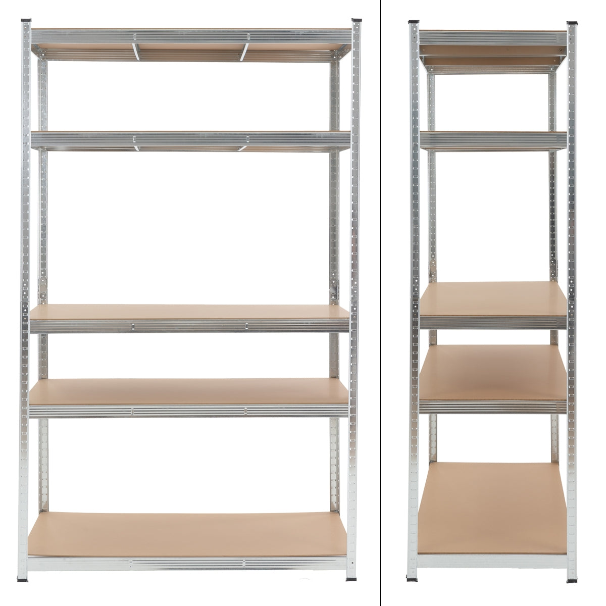 ECD Germany Werkstatt étagère charge lourde argenté 200x120x50 cm