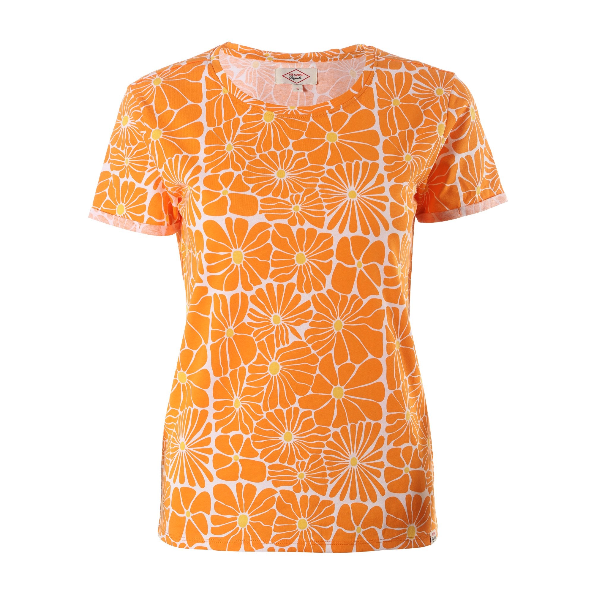Stokomani Tee-shirt manche courte orange coton femme