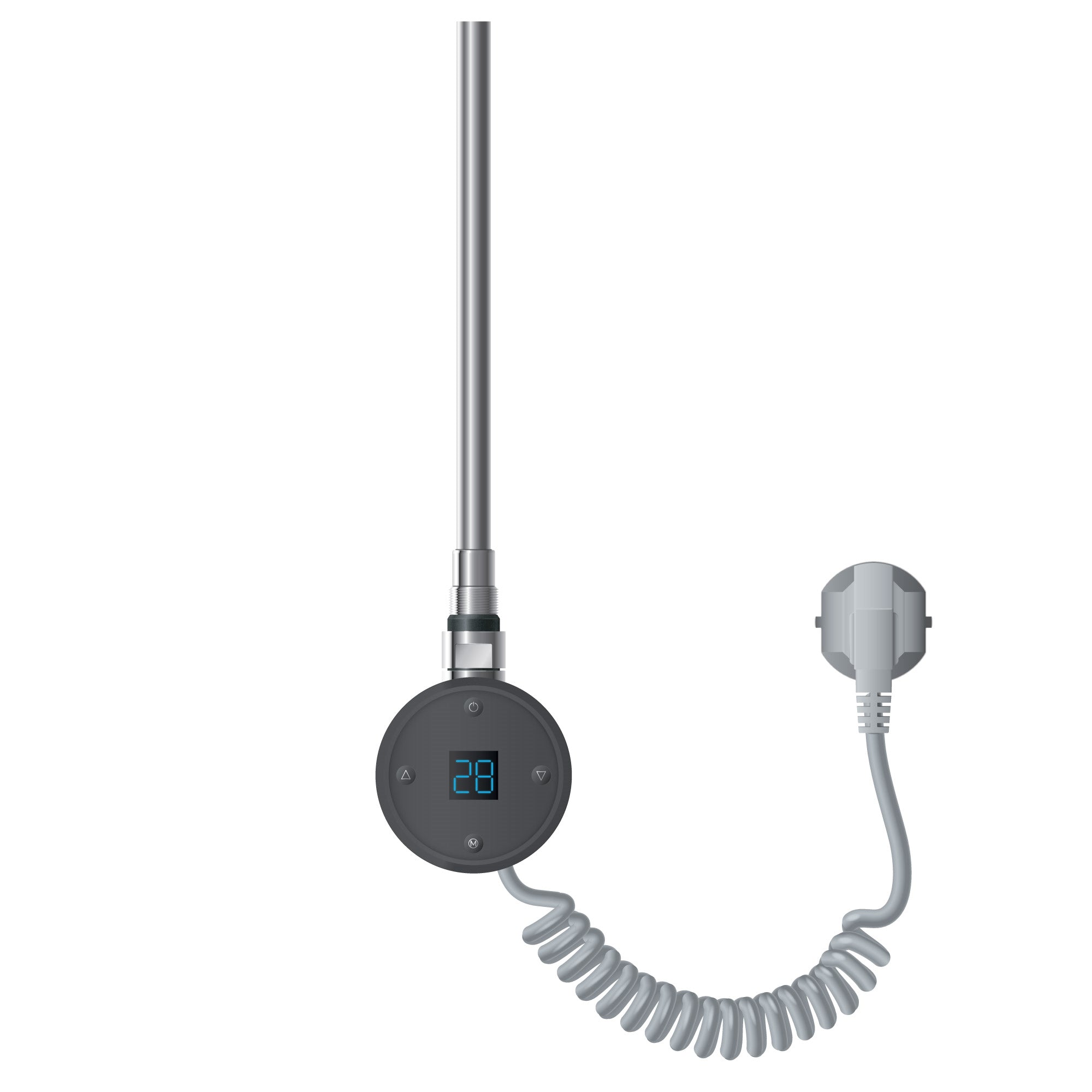 ECD Germany tige chauffante radiateur 900W anthracite thermostat