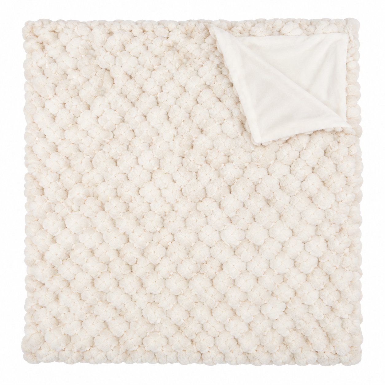 Stokomani Adriel plaid effet fourrure jacquard 150x200