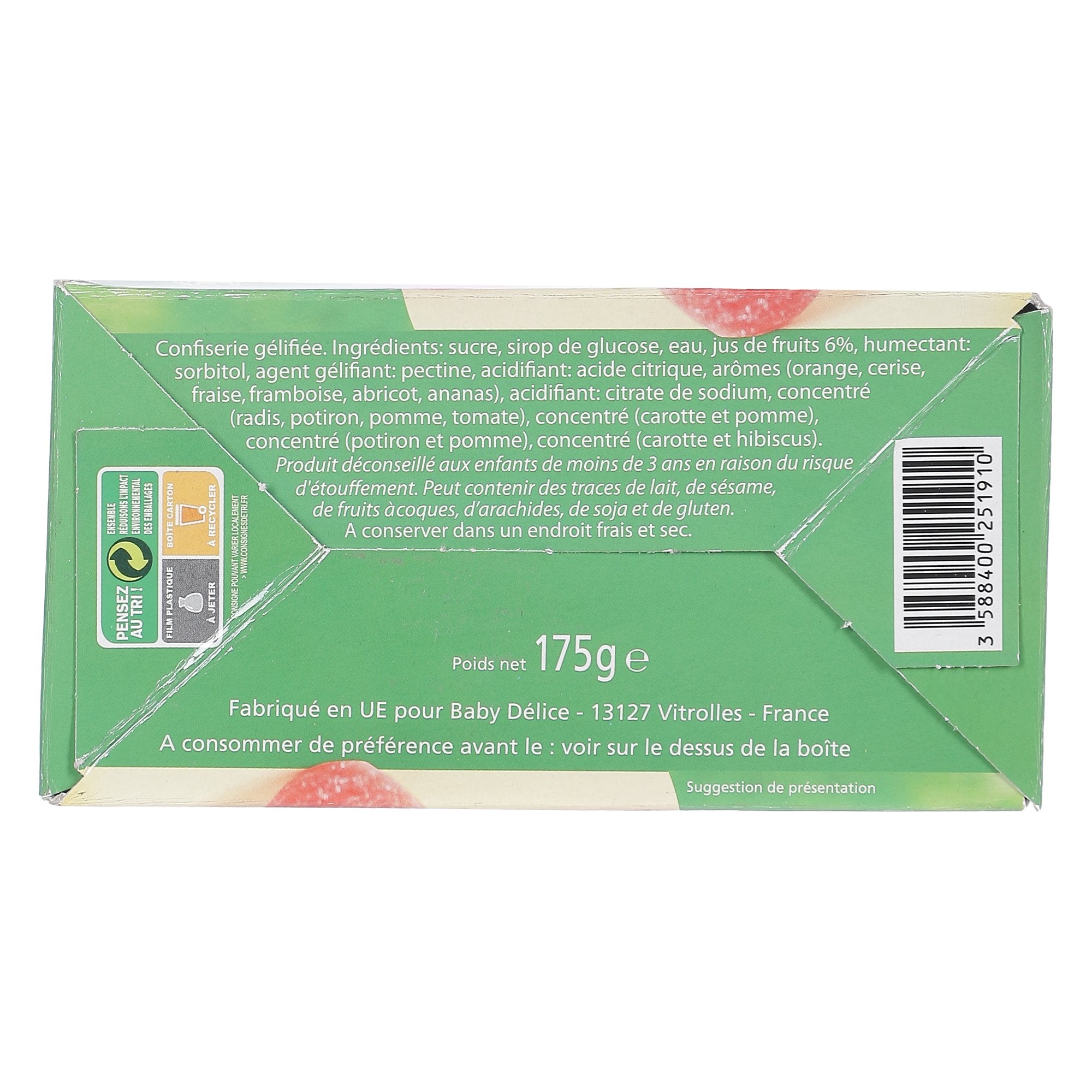 Stokomani Épicerie gelée au jus de fruits pot