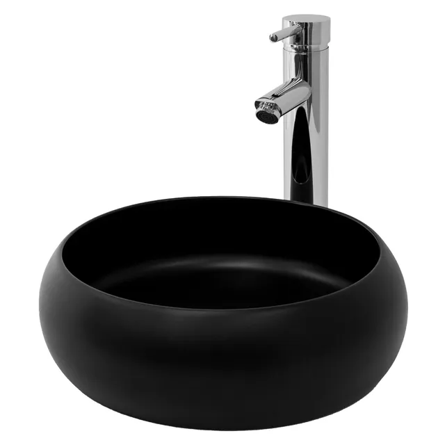 ECD Germany LuxeBath vasque céramique blanche 40x40 cm